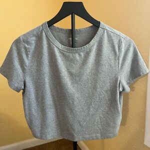 Gray Women's Crop Top